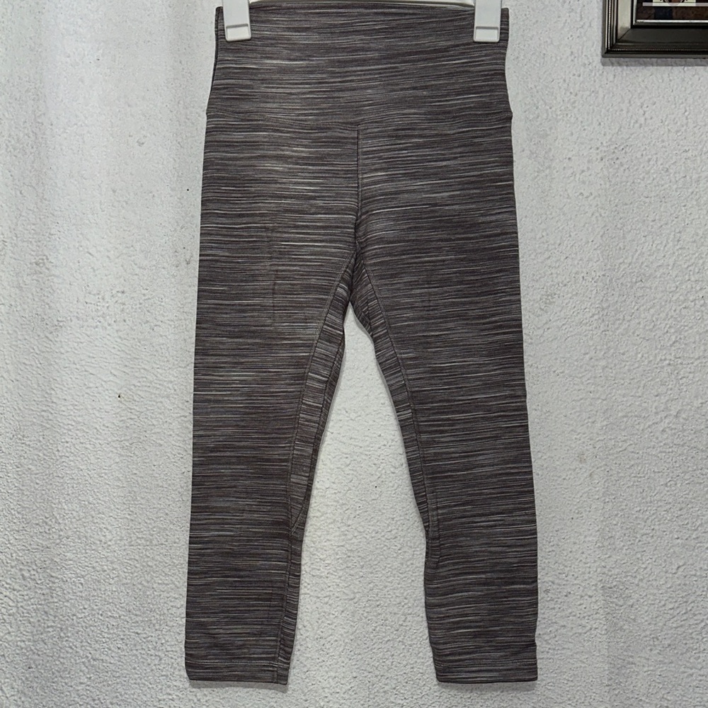 Gray Striped Leggings lululemon
